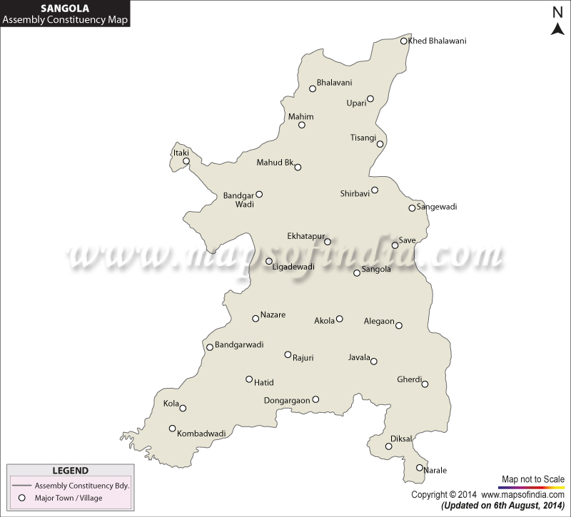 Sangola Assembly Constituency Map