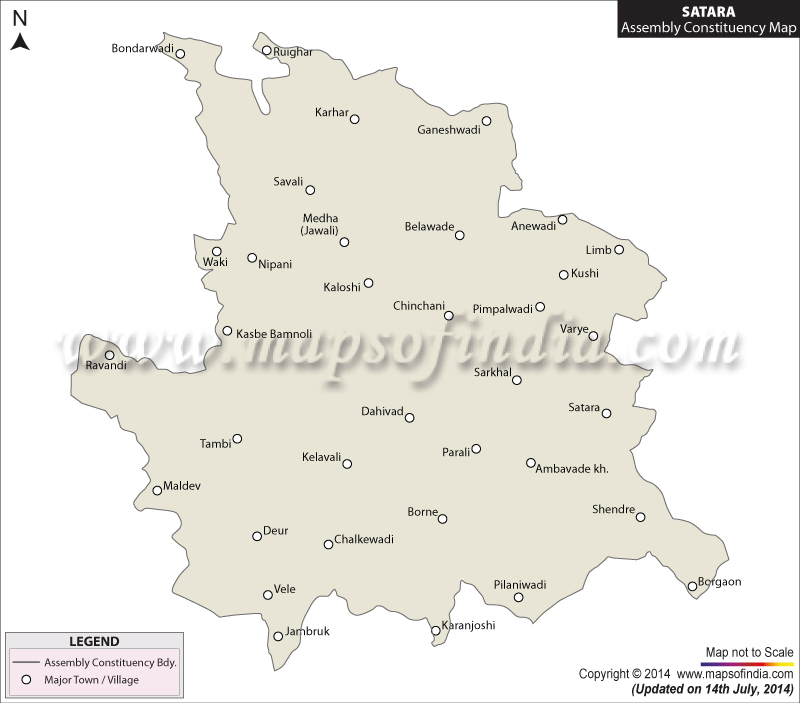 Satara Assembly Constituency Map