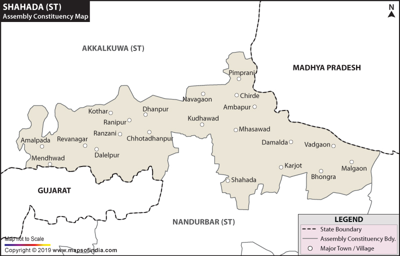 Shahada Assembly Constituency Map