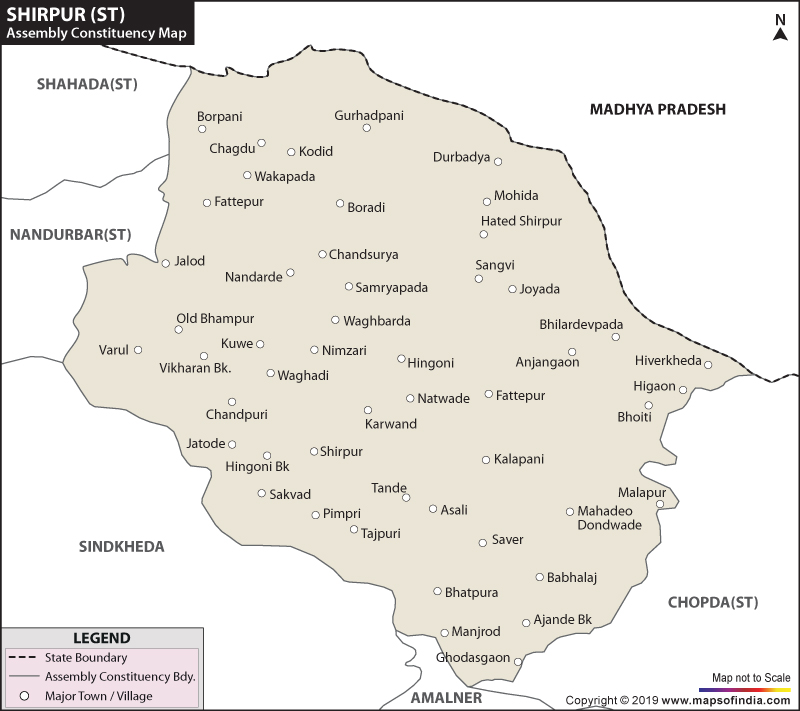 Shirpur Assembly Constituency Map