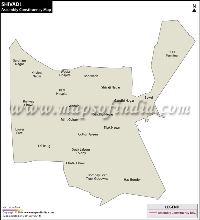 Shivadi Assembly Constituency Map