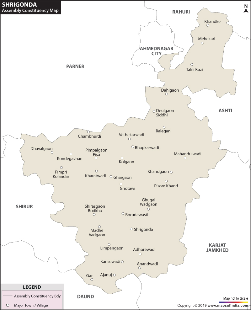 Shrigonda Assembly Constituency Map