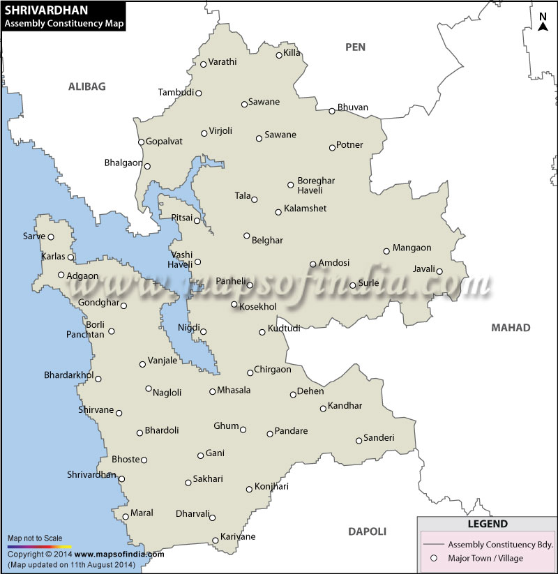 Shrivardhan Assembly Constituency Map