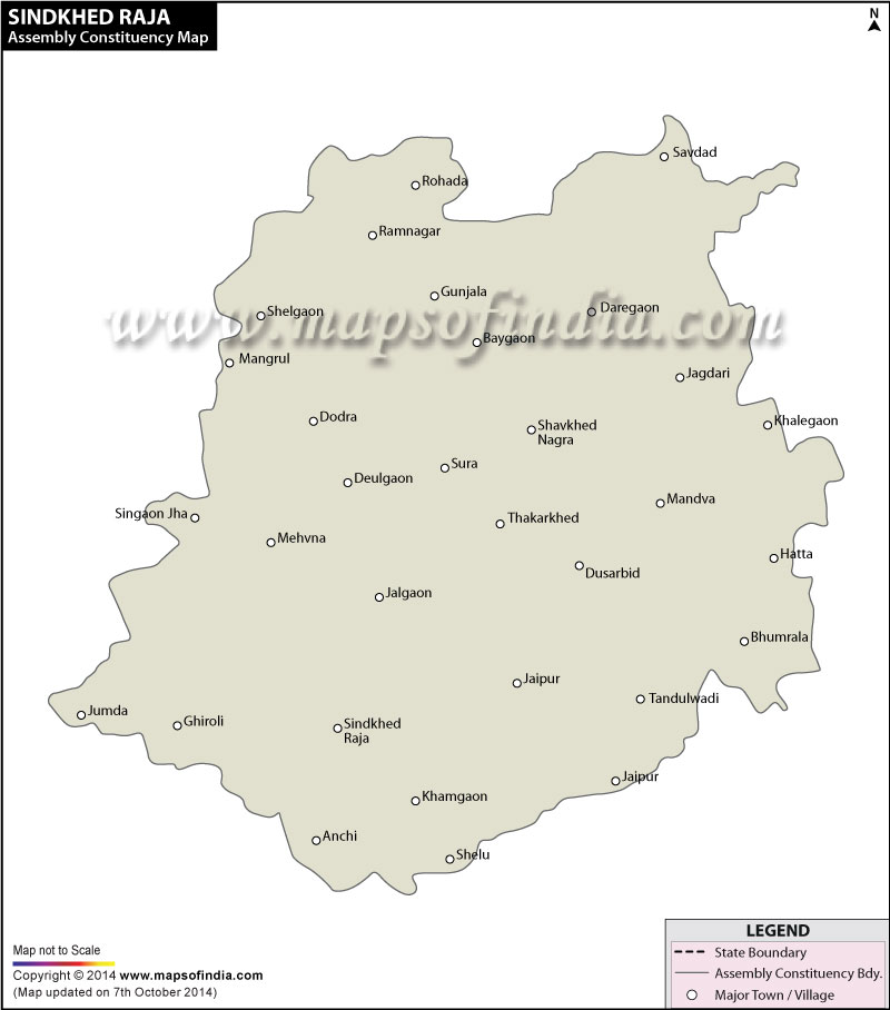 Sindkhed Raja Assembly Constituency Map