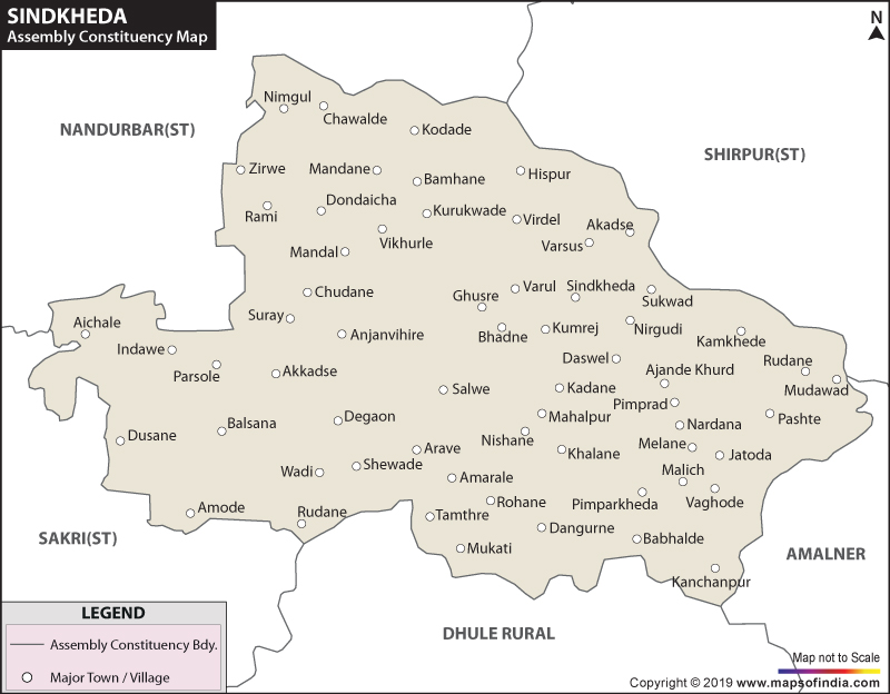 Sindkheda Assembly Constituency Map
