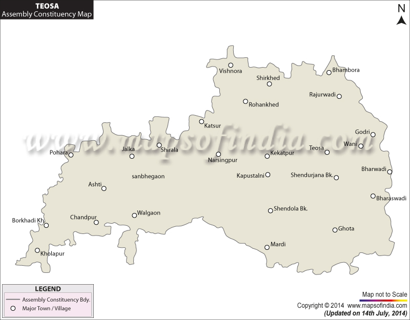 Teosa Assembly Constituency Map