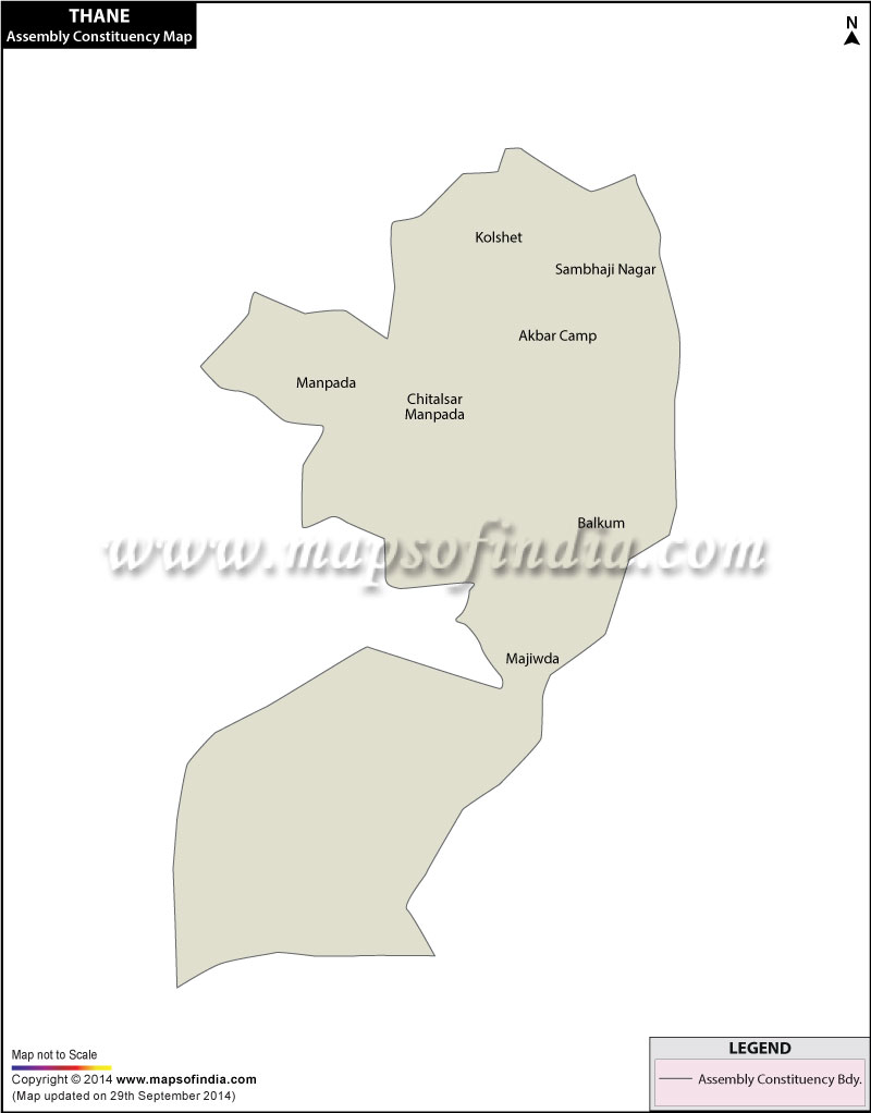 Thane Assembly (Vidhan Sabha) Constituency Map and ...