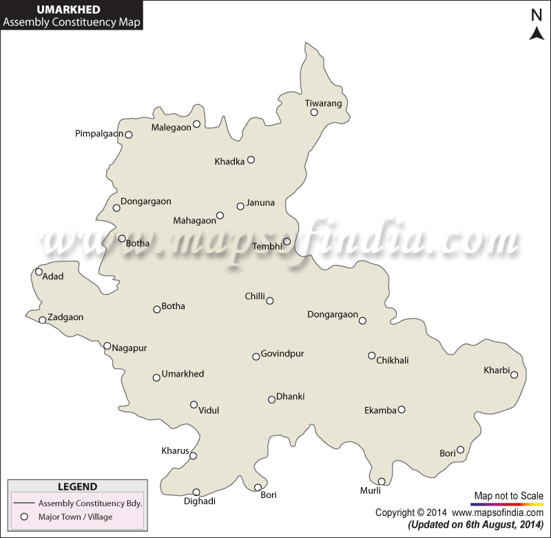 Umarkhed Assembly Constituency Map