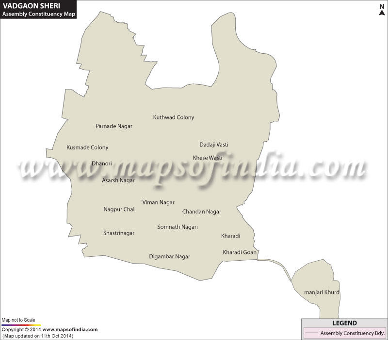 Vadgaon Sheri Assembly Constituency Map