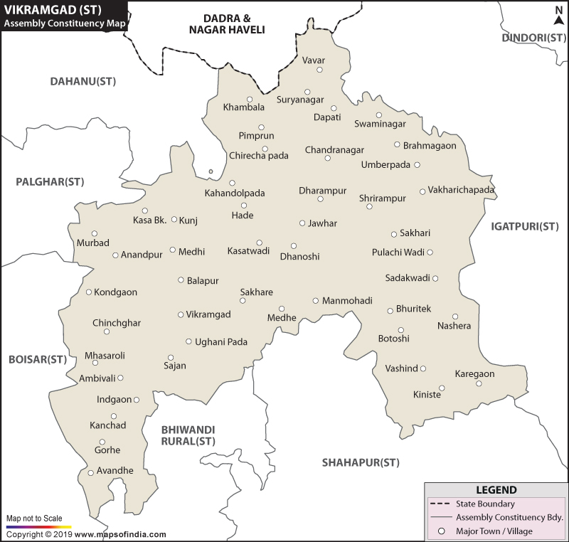 Vikramgad Assembly Constituency Map