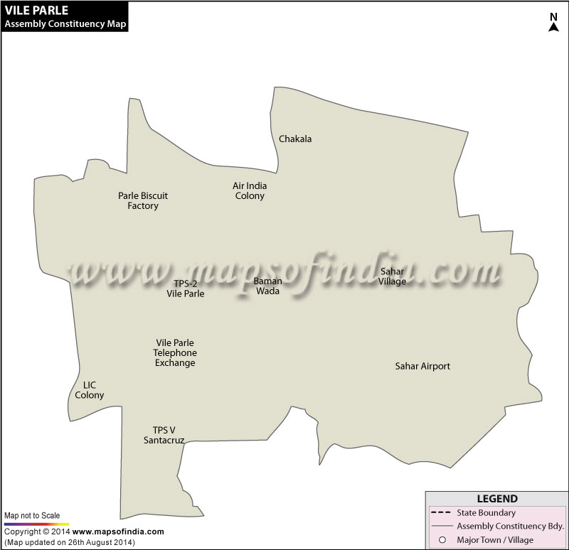 Vileparle Assembly Constituency Map