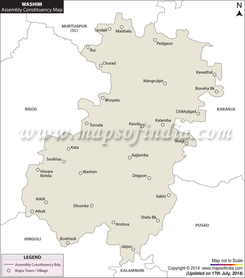 Washim Assembly Constituency Map