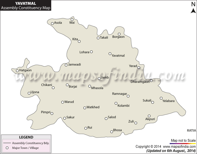 Yavatmal Assembly Constituency Map