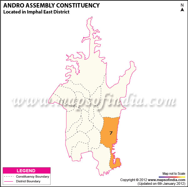 Assembly Constituency Map of Andro Assembly Constituency Map of Andro