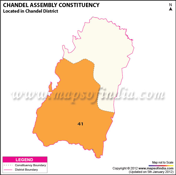 Assembly Constituency Map of Chandel Assembly Constituency Map of Chandel