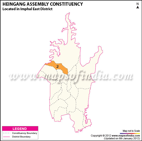 Assembly Constituency Map of Heingang