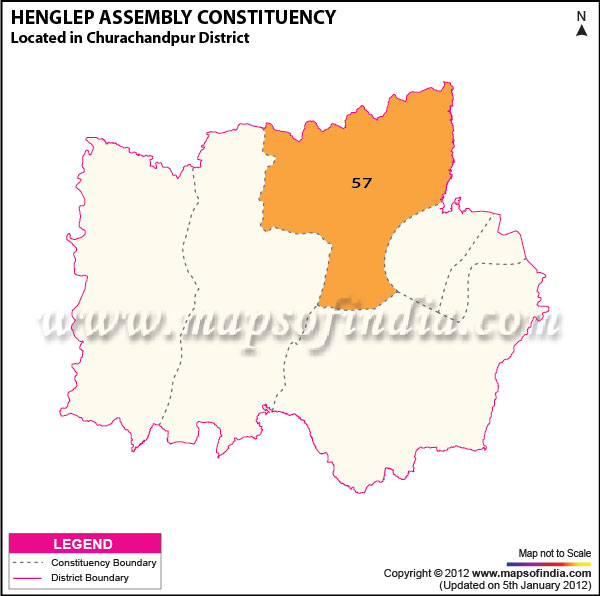 Assembly Constituency Map of Henglep