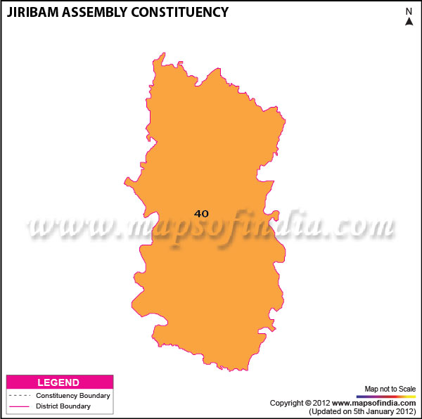 Assembly Constituency Map of Jiribam