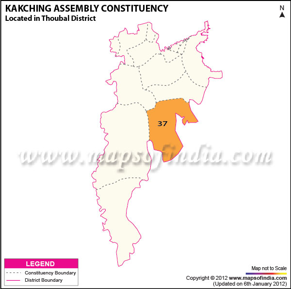 Assembly Constituency Map of Kakching