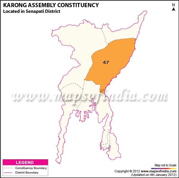 Assembly Constituency Map of Karong
