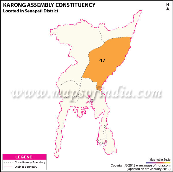 Assembly Constituency Map of Karong Assembly Constituency Map of Karong