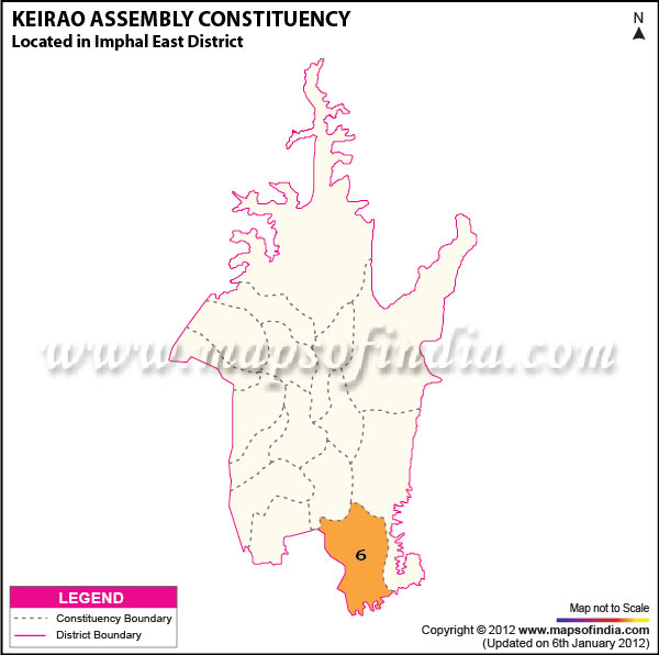 Assembly Constituency Map of Keirao