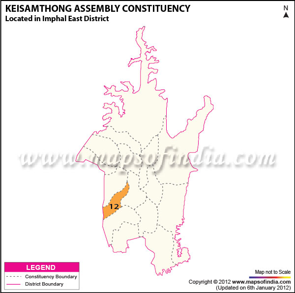 Assembly Constituency Map of Keishamthong