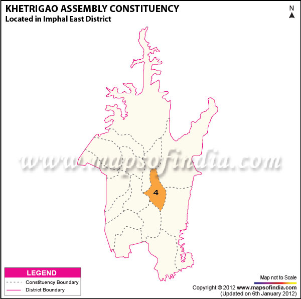 Assembly Constituency Map of Khetrigao