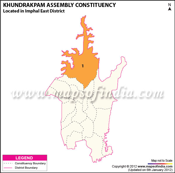 Assembly Constituency Map of Khundrakpam Assembly Constituency Map of Khundrakpam