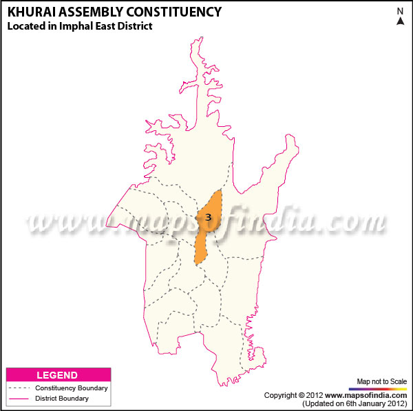 Assembly Constituency Map of Khurai