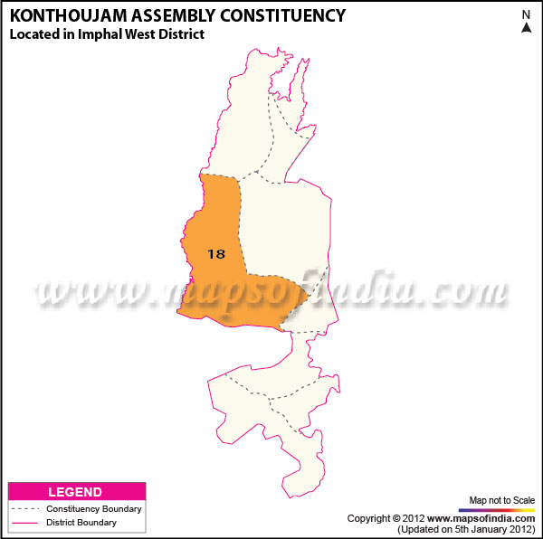Assembly Constituency Map of Konthoujam