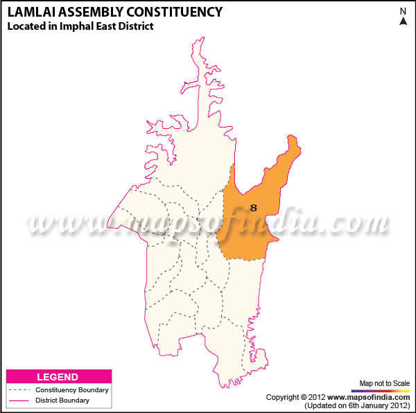 Assembly Constituency Map of Lamlai
