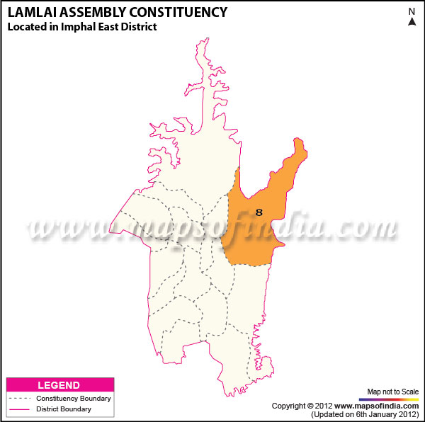 Assembly Constituency Map of Lamlai Assembly Constituency Map of Lamlai