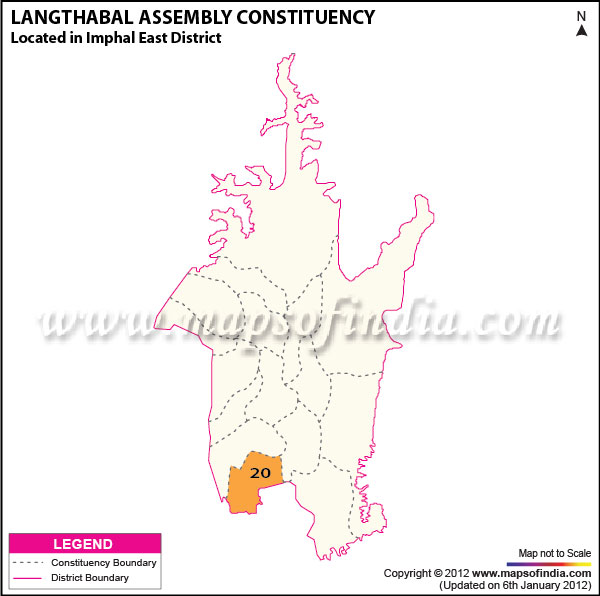 Assembly Constituency Map of Langthabal Assembly Constituency Map of Langthabal