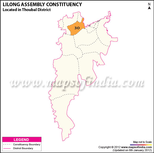 Assembly Constituency Map of Lilong