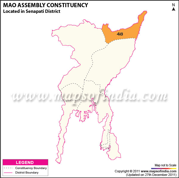 Assembly Constituency Map of Mao Assembly Constituency Map of Mao