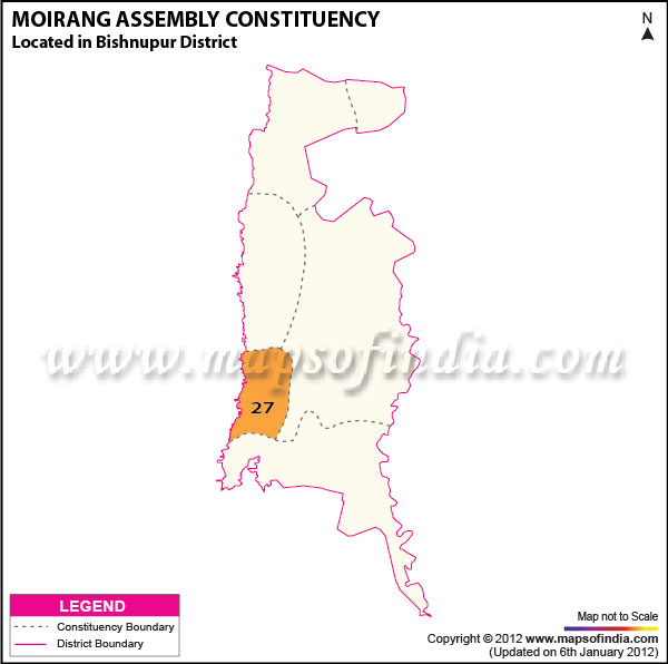 Assembly Constituency Map of Moirang Assembly Constituency Map of Moirang