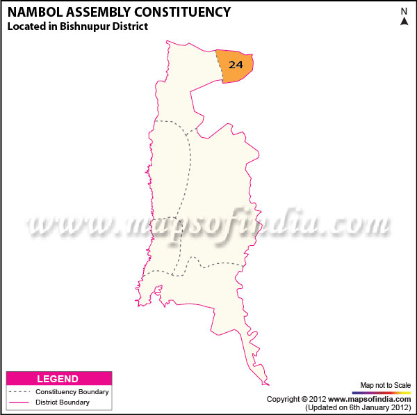 Assembly Constituency Map of Nambol