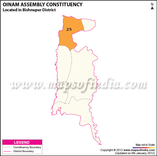 Assembly Constituency Map of Oinam Assembly Constituency Map of Oinam