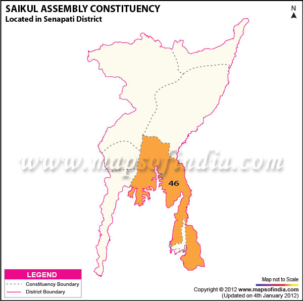 Assembly Constituency Map of Saikul