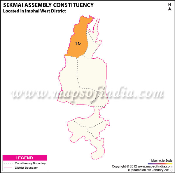 Assembly Constituency Map of Sekmai