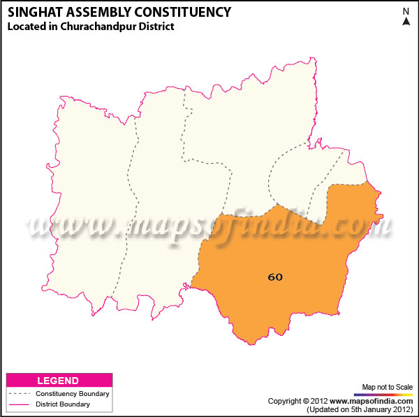 Assembly Constituency Map of Singhat Assembly Constituency Map of Singhat