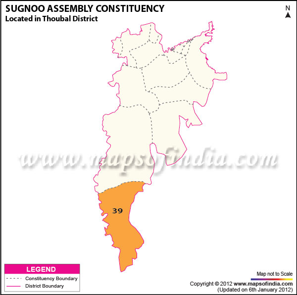 Assembly Constituency Map of Sugnoo Assembly Constituency Map of Sugnoo