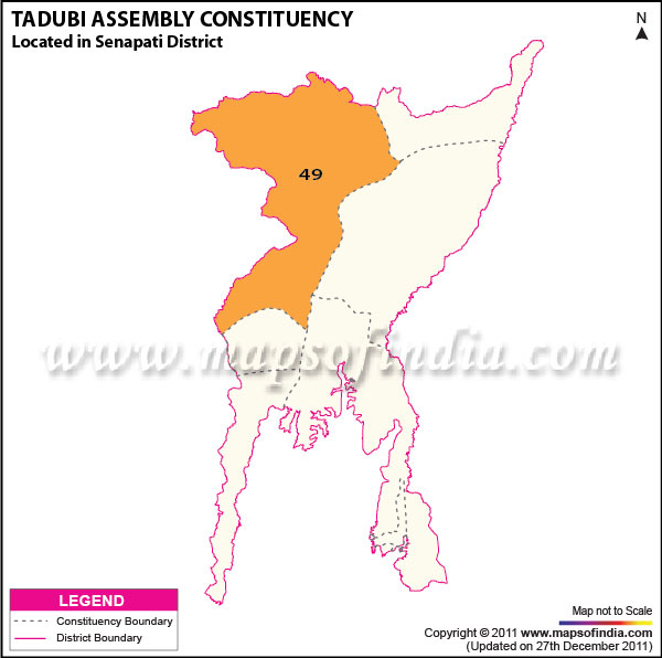 Assembly Constituency Map of Tadubi