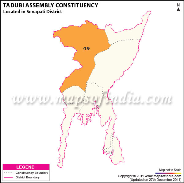 Assembly Constituency Map of Tadubi Assembly Constituency Map of Tadubi