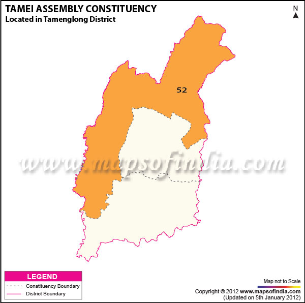 Assembly Constituency Map of Tamei