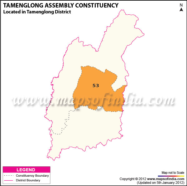 Assembly Constituency Map of Tamenglong