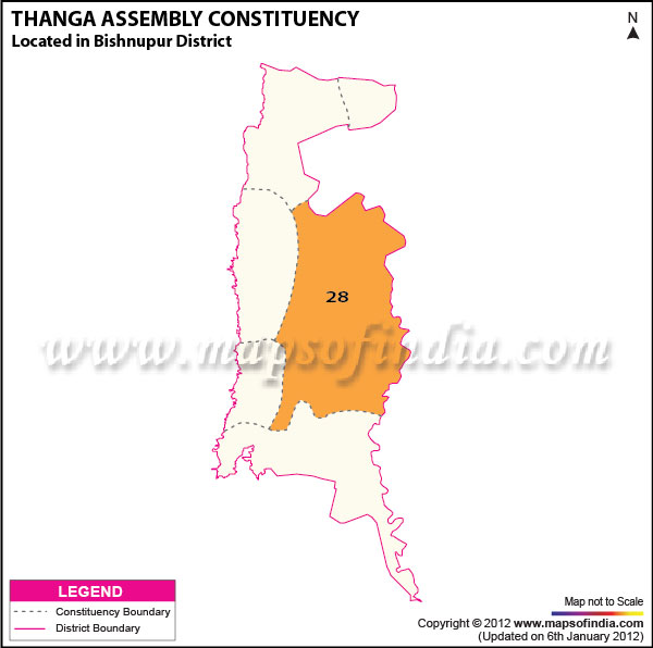 Assembly Constituency Map of Thanga
