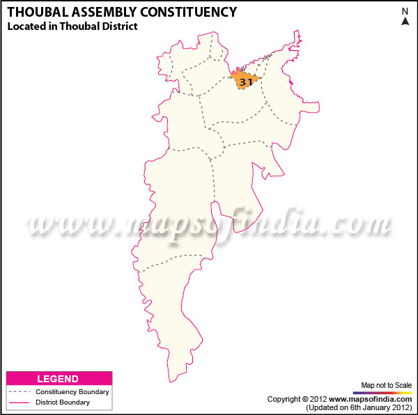 Assembly Constituency Map of Thoubal