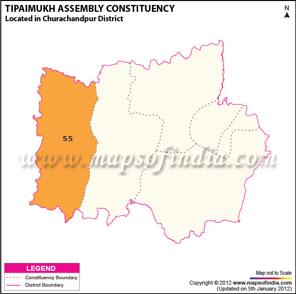 Assembly Constituency Map of Tipaimukh